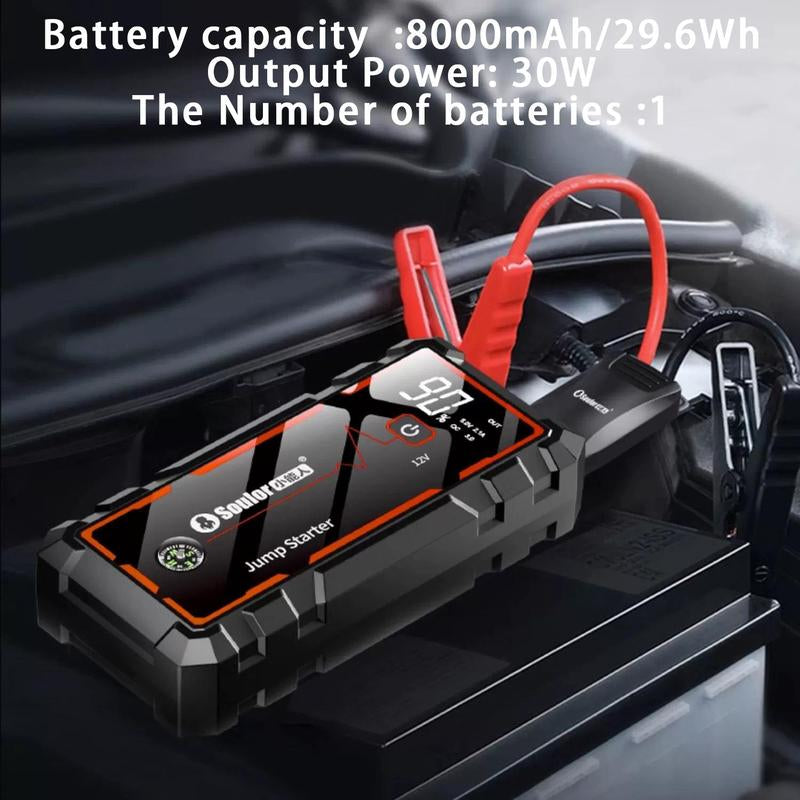 Car Emergency Start Power Set, 1 Set Car Jump Starter Emergency Start Power Set, Summer Gift, Car Emergency Starting Power Set