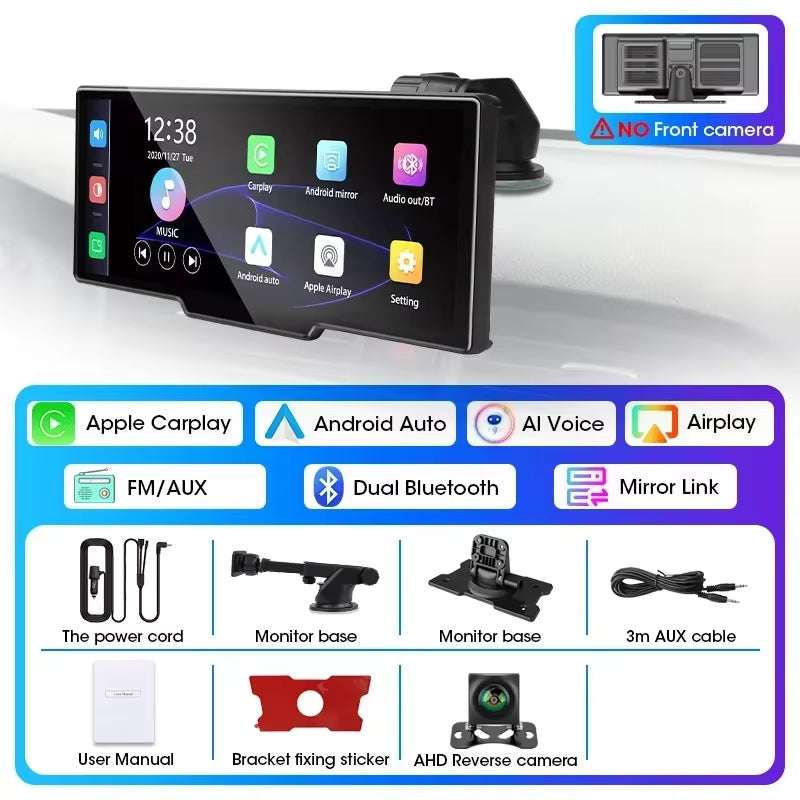 Car Play Display PLUS Dual Dash Cam