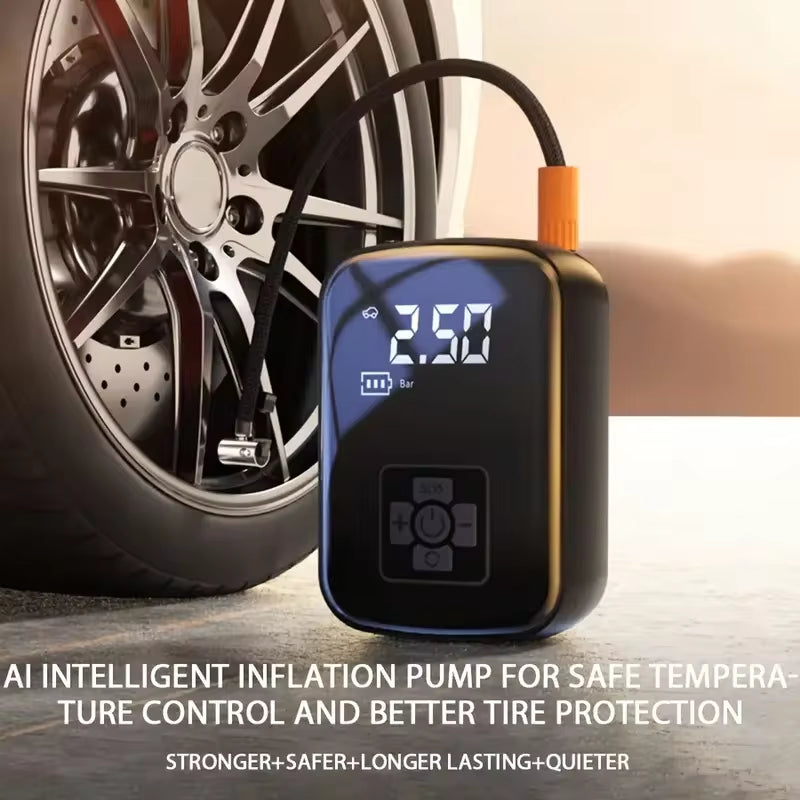 The ULTIMATE Portable Car Emergency Kit, Compact Tire Pump Air Compressor